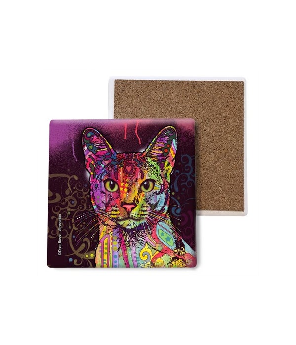 Cat-Abyssinian-Stone Coasters