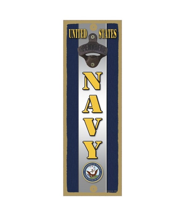United States NAVY with logo and silver