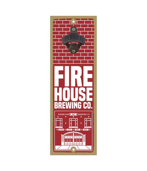 Firehouse Brewing Co. - red & white bric