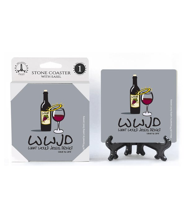 WWJD-what would Jesus drink? -1 pack stone coaster