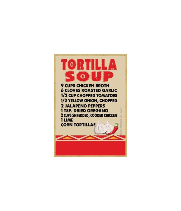 Southwest Recipe-Tortilla Soup-Wooden Magent