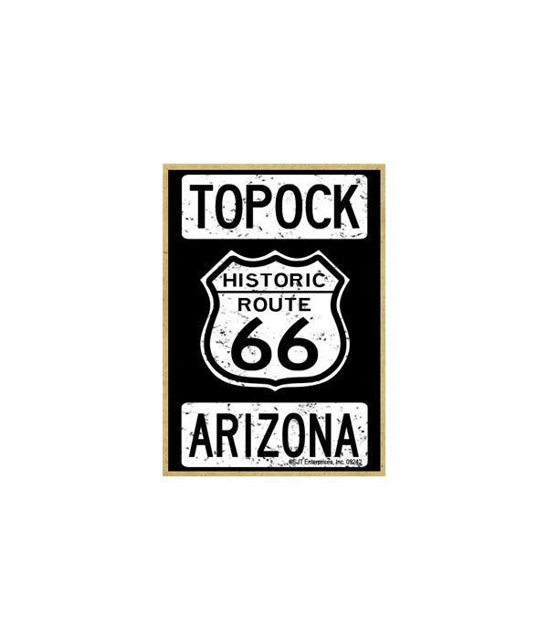 Historic Route 66-Topock, Arizona-Wooden Magnet