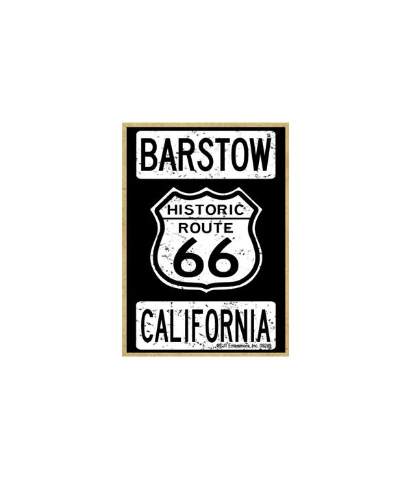 Historic Route 66-Barstow, California-Wooden Magnet