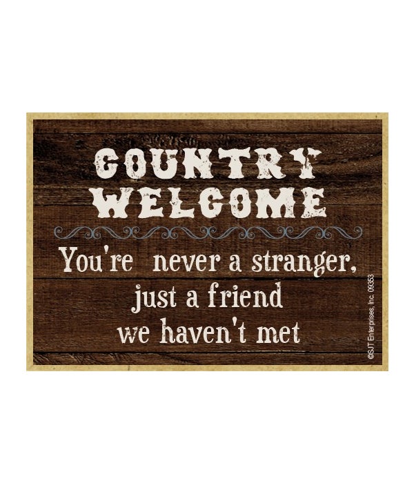 Country Welcome-Wooden Magnet