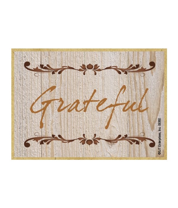 Grateful-Wooden Magnet