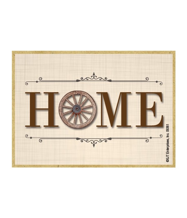 HOME-Wooden Magnet