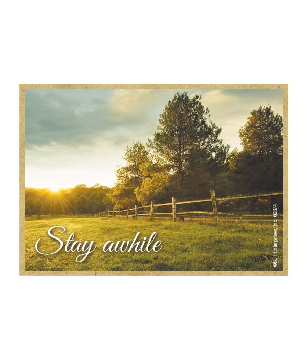 Stay awhile-Wooden Magnet