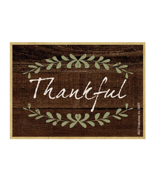 Thankful-Wooden Magnet