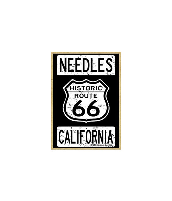 Historic Route 66-Needles, California-Wooden Magnet