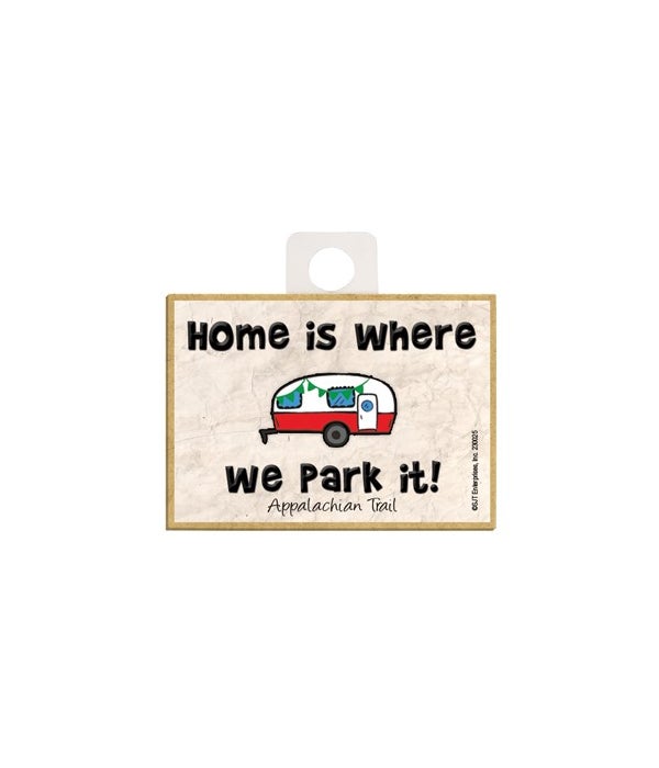 Home is where we park it! - red and whit