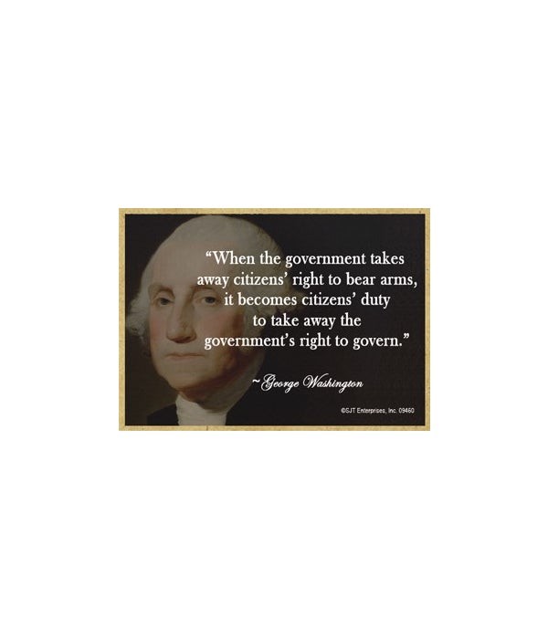 George Washington-Wood Magnet