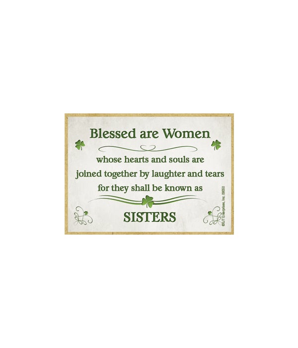 Blessed are Women - 2.5 x 3.5 wooden magnet