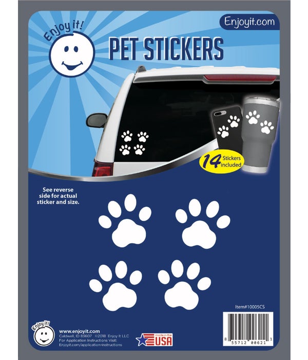 Pet Paw Car Stickers