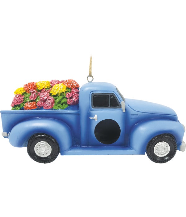 TRUCK WITH FLOWERS BIRDHOUSE