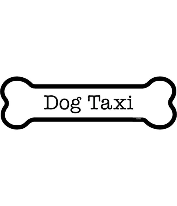 Dog Taxi -2x7 Bone Shaped Magnet