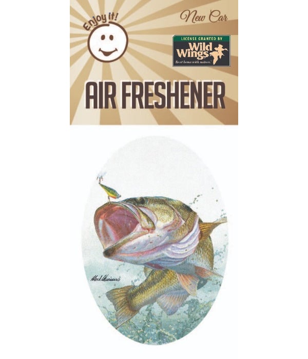 Largemouth Bass Scene Air Freshener