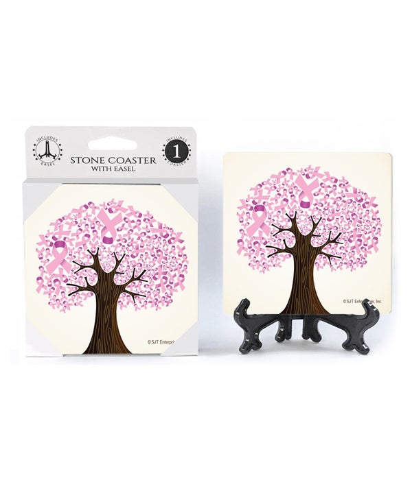 Breast Cancer Awareness-1 pack stone coaster