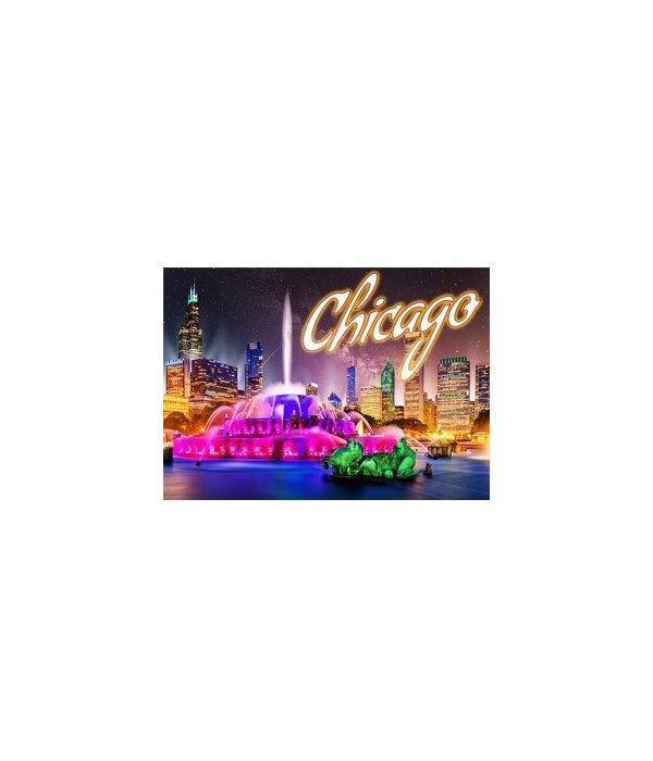 Chicago Night / Buckingham FTN Foil magnet