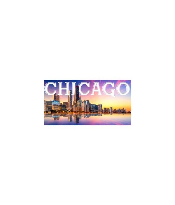 Chicago Hancock Tower Foil magnet