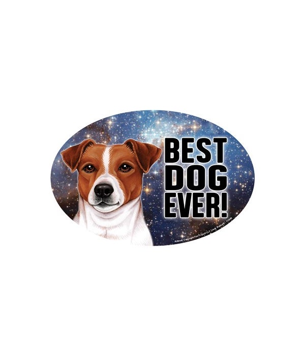 Jack Russell (Best Dog Ever!) 6" Oval Ma