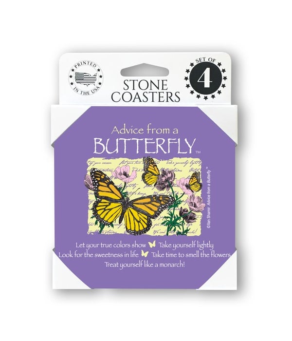 Advice from a Butterfly  coaster 4-pack