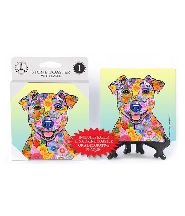 Jack Russell -1 pack stone coaster