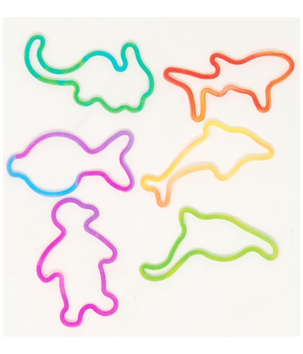 Sea Life Glow in the Dark Rubber Bands