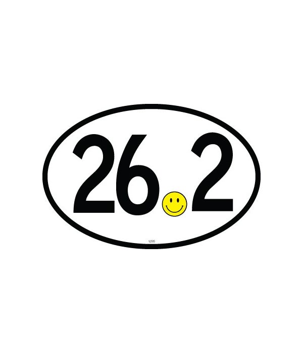 26.2 (smiley for dot) Oval magnet
