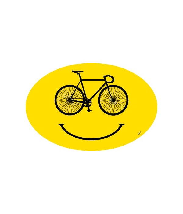 Smile cycle Oval magnet