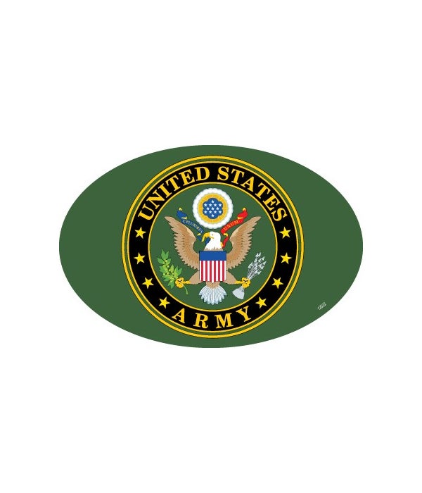 Army Logo-4x6 Oval Magnet