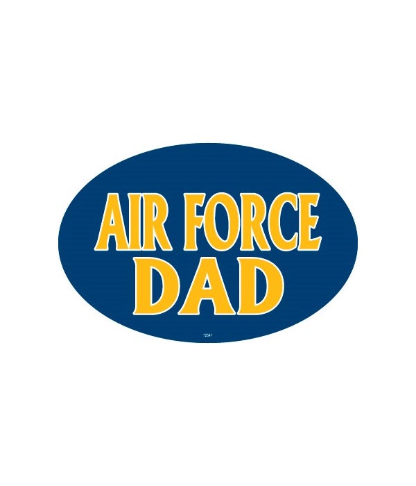 Air Force Dad-4x6 Oval Magnet