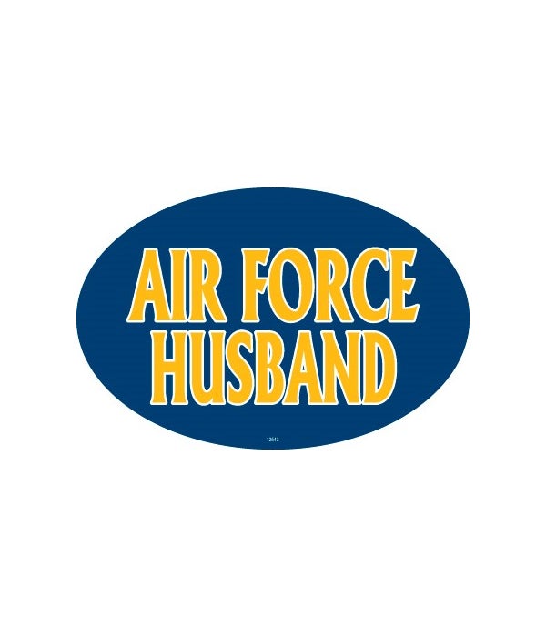 Air Force Husband-4x6 Oval Magnet
