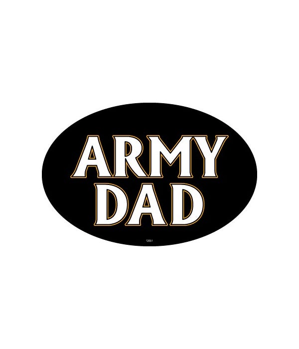 Army Dad-4x6 Oval Magnet