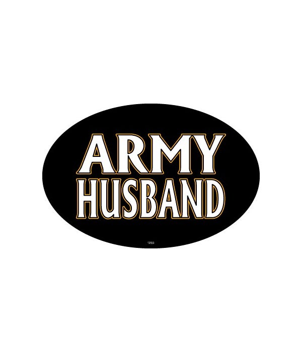 Army Husband Oval magnet