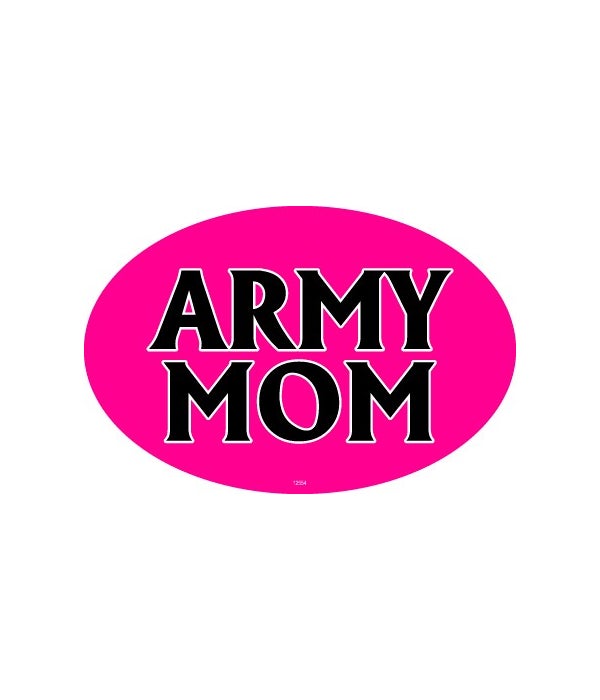 Army Mom Oval magnet