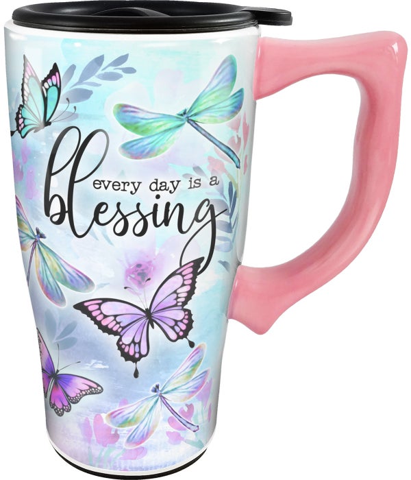 EVERY DAY IS A BLESSING CERAMIC TRAVEL MUG