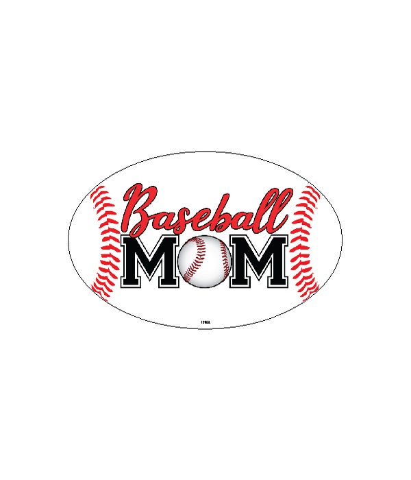 Baseball Mom-4x6 Oval Magnet