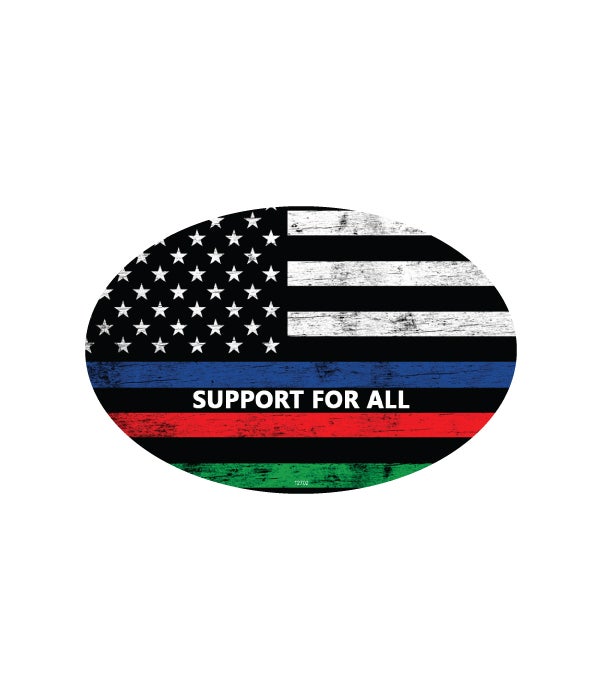 Support for all-4x6 oval magnet
