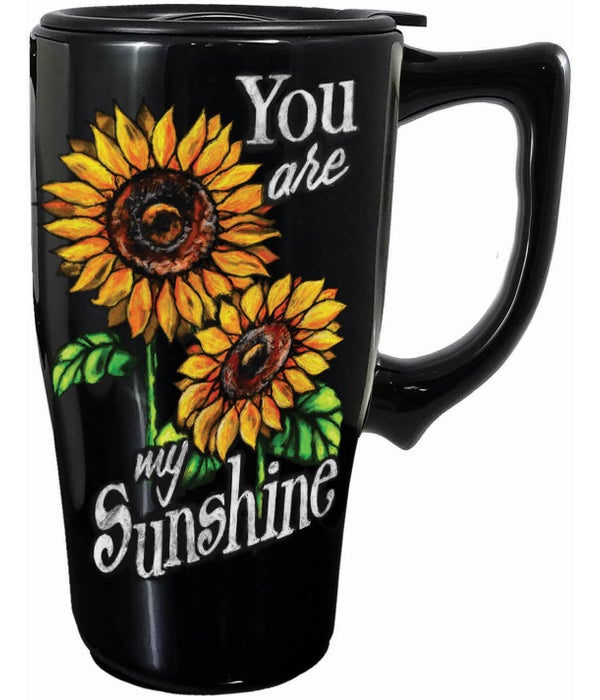 YOU ARE MY SUNSHINE  Ceramic Travel Mug with Handle