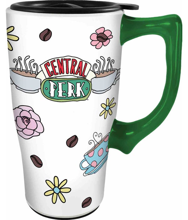 CENTRAL PERK  Ceramic Travel Mug with Handle