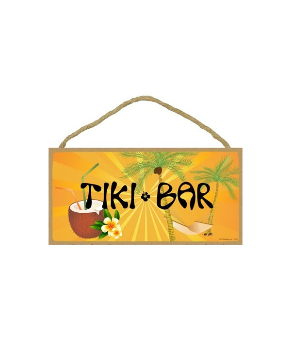 Tiki Bar (with hammock and coconut drink