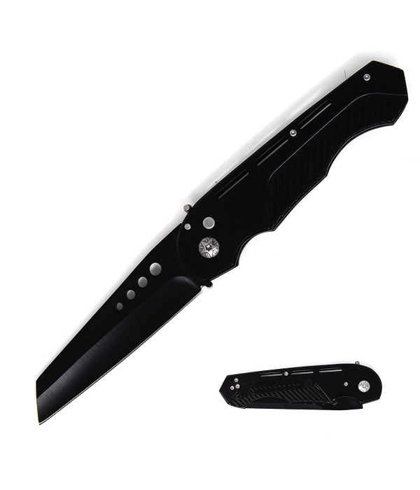 ASO 5.5" Black Stainless Steel Handle Knife