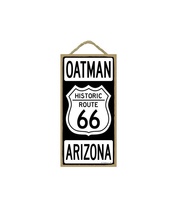Historic ROUTE 66 Oatman, Arizona (black