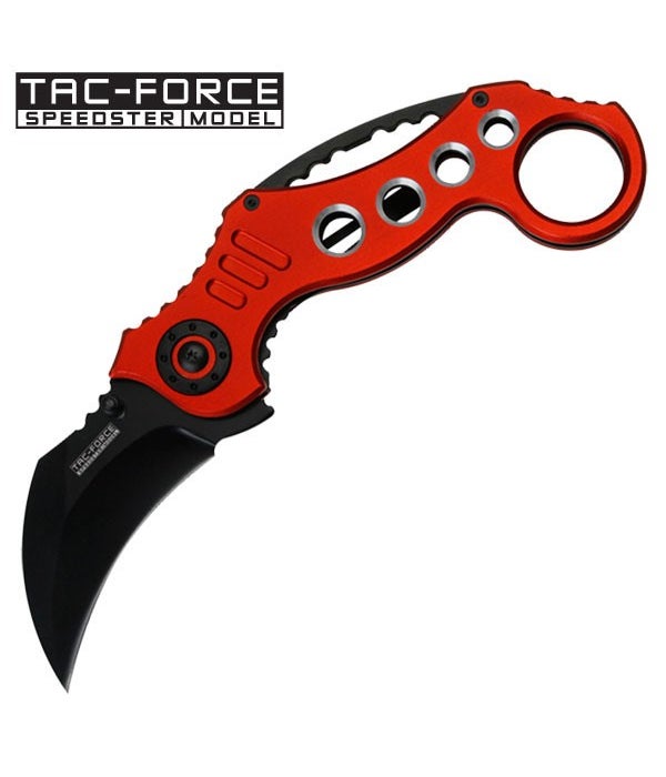 Karambit Red/Black Tactical S/A Knife 5.25"
