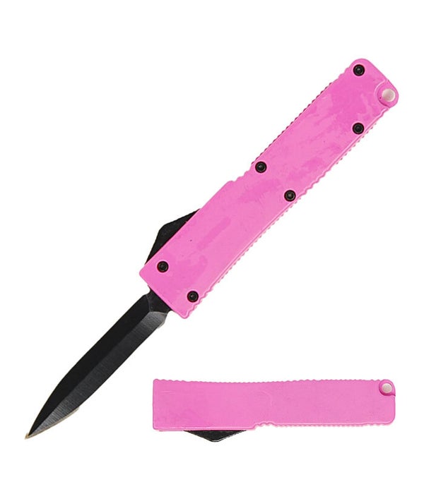 OTF 3.25" Pink Dagger Blade knife w/case
