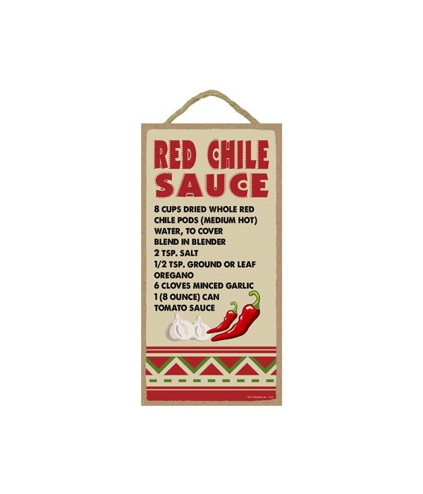 Red Chile Sauce - Recipe 5x10
