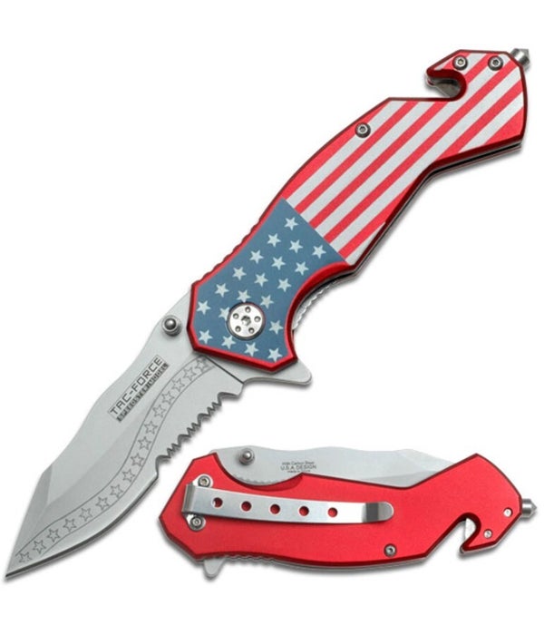 TAC-FORCE USA Flag 7.25" S/A KNIFE