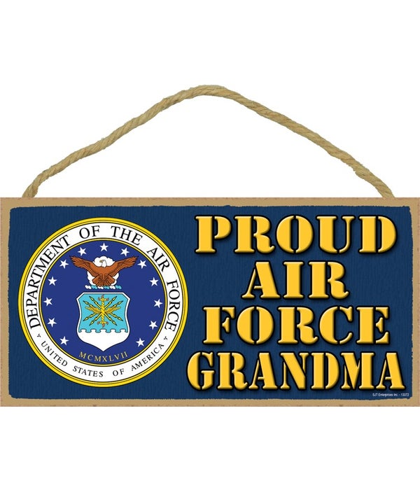 Proud Air Force Grandma 5x10