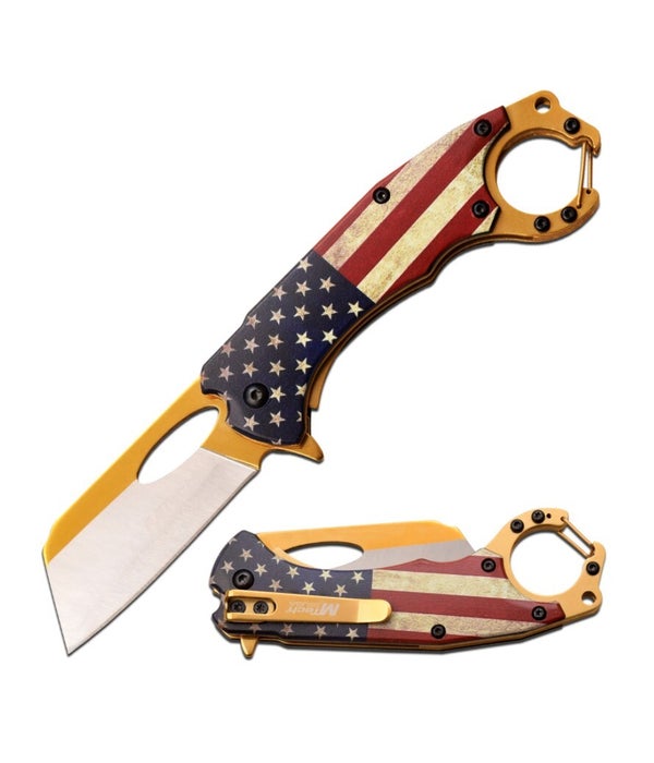 USA Flag 7.75" MTECH USA S/A Knife
