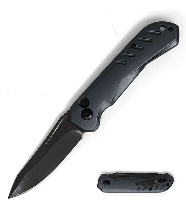 ASO Grey Handle Knife 4.5" Closed
